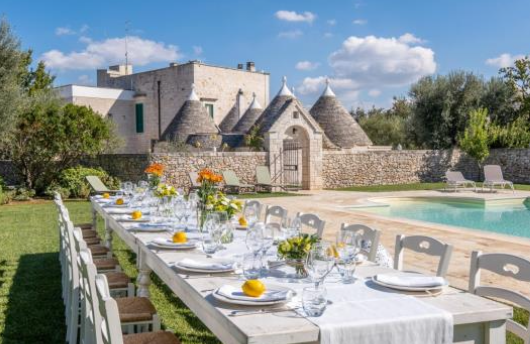 Allestimento tavoli - Tenuta Odegitria